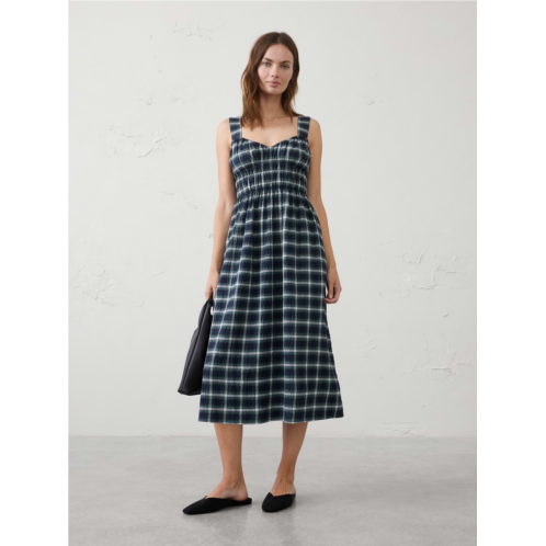 bananarepublic Shirred-Bust Empire-Waist Midi Dress