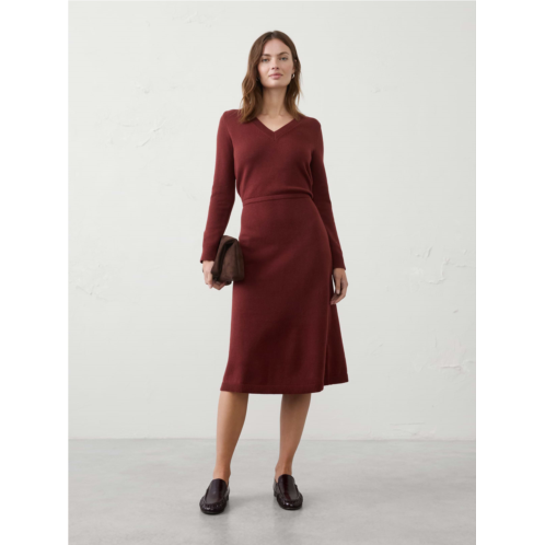 bananarepublic V-Neck Sweater Midi Dress