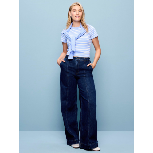 OldNavy Extra High-Waisted Super Wide-Leg Jeans