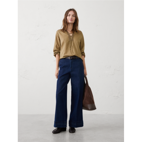 bananarepublic Collared Front-Tie Top