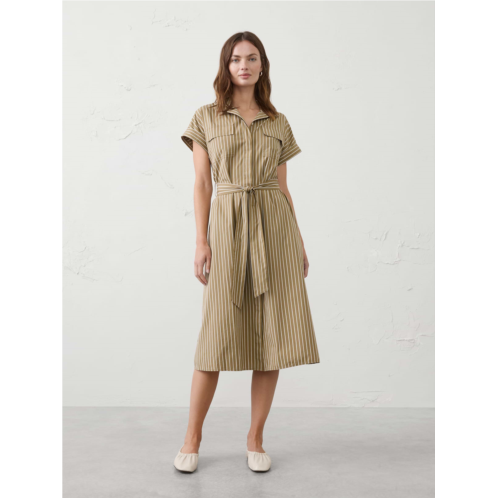 bananarepublic Poplin Utility Midi Shirtdress