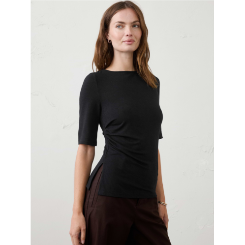 bananarepublic Soft Luxe Side-Ruched Top