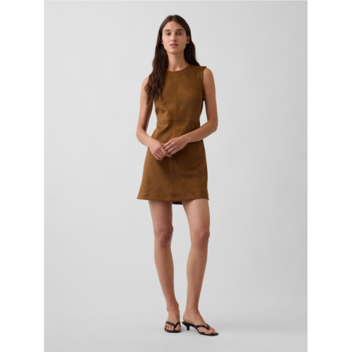 Gap Vegan Suede Mini Shift Dress