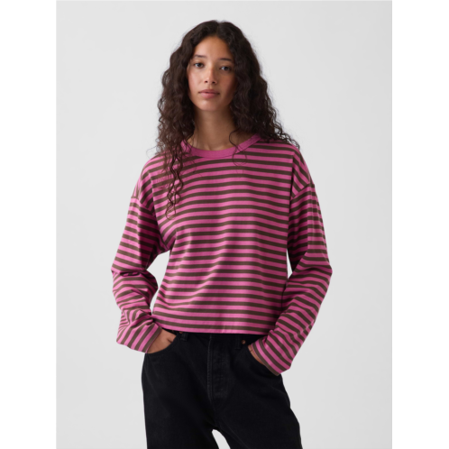 Gap Knit Oversized Crop T-Shirt