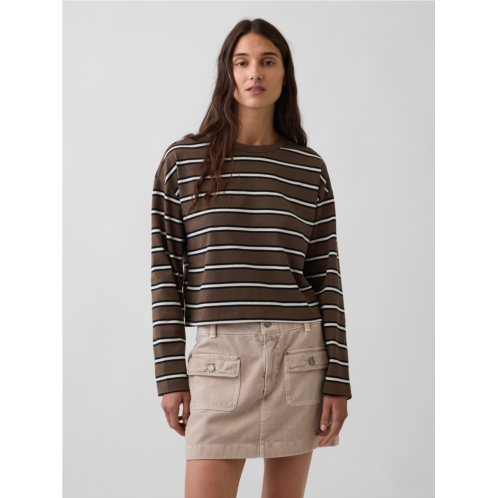 Gap Knit Oversized Crop T-Shirt