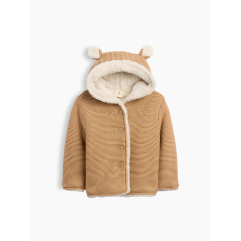 Gap Baby Sherpa-Lined Garter Cardigan
