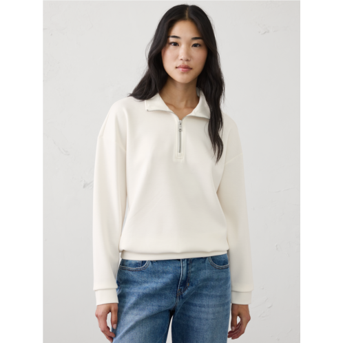 bananarepublic Lightweight Weekender Quarter-Zip Sweatshirt