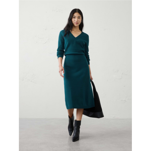 bananarepublic V-Neck Sweater Midi Dress