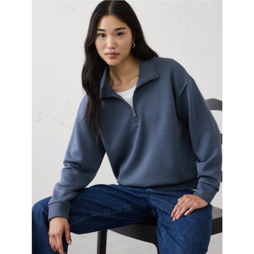 bananarepublic Soft Touch Quarter-Zip Sweatshirt