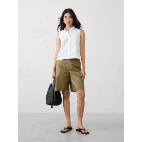 bananarepublic Collared Cropped Shirt