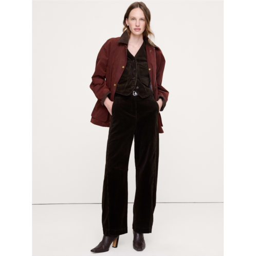 Bananarepublic High-Rise Corduroy Barrel Pant