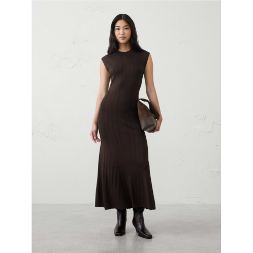 bananarepublic Ribbed Mock-Neck Sweater Maxi Dress