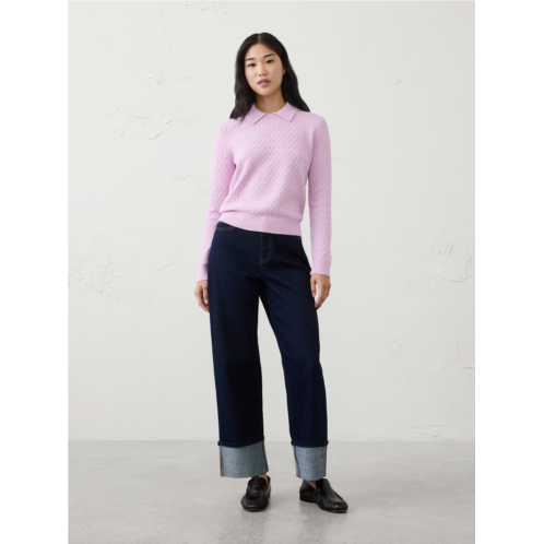 bananarepublic Boucle Collar-Neck Sweater