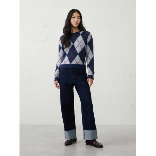 bananarepublic Plush Argyle Sweater