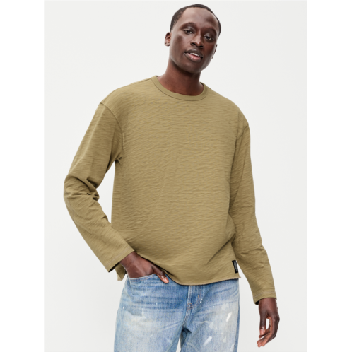 OldNavy Long-Sleeve Slub Knit T-Shirt