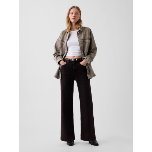 Gap High Rise Stride Wide-Leg Jeans