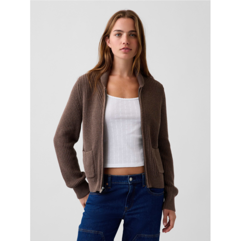 Gap 100% Cotton Zip Sweater Cardigan