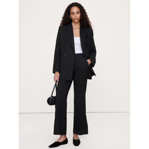 Bananarepublic High-Rise Flare Italian Lightweight Wool Pant with Side Slit