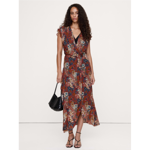 Bananarepublic Layered Georgette Ruffle Midi Dress