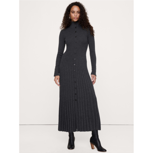 Bananarepublic Ribbed Buttoned Sweater Dress