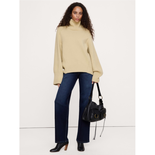 Bananarepublic Wool-Blend Funnel-Neck Sweater