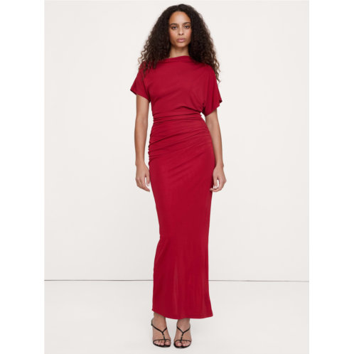 Bananarepublic Matte Jersey Draped Maxi Dress