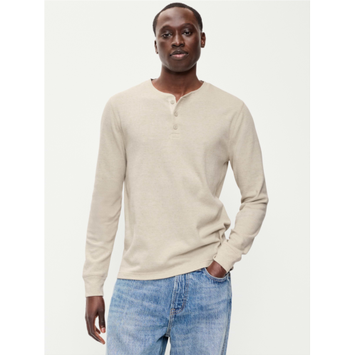 OldNavy Long-Sleeve Waffle Henley T-Shirt