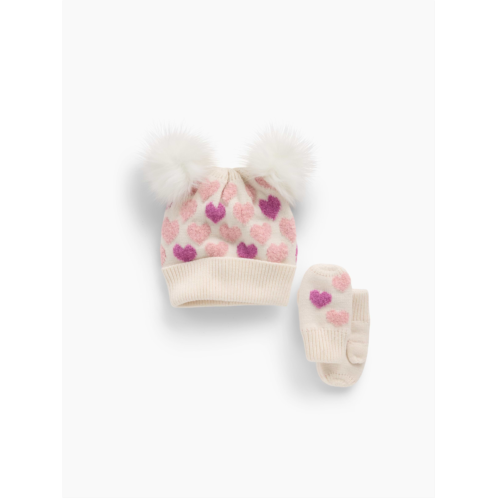 Gap Baby & Toddler Pom Beanie & Mittens Set