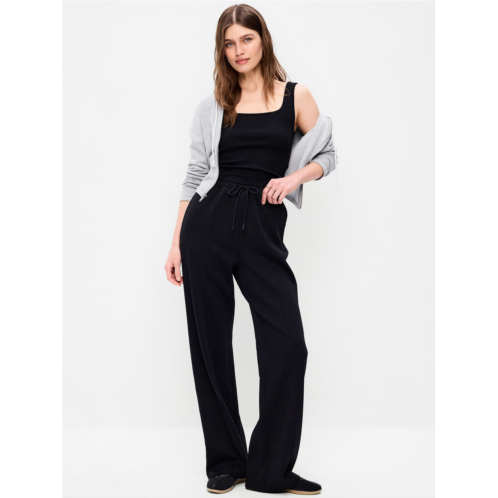 OldNavy Mid-Rise Dynamic Fleece Textured Wide-Leg Sweatpants