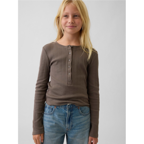 Gap Kids Variegated Rib Henley T-Shirt