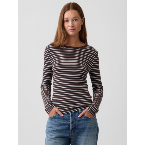 Gap Modern Ribbed Crewneck T-Shirt