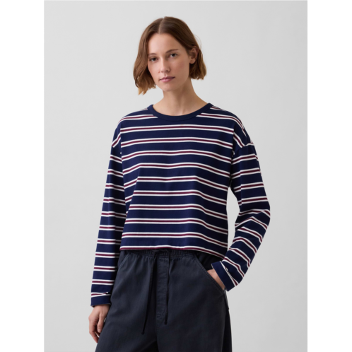 Gap Knit Oversized Crop T-Shirt