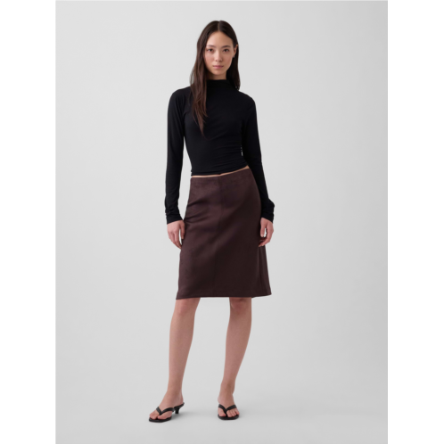 Gap Vegan Suede Pencil Skirt