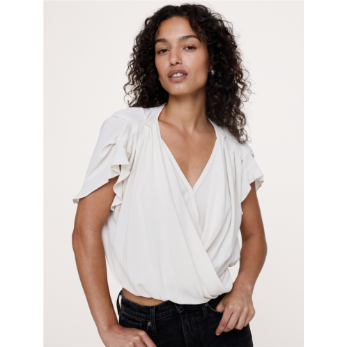 Bananarepublic Layered Georgette Cropped Top