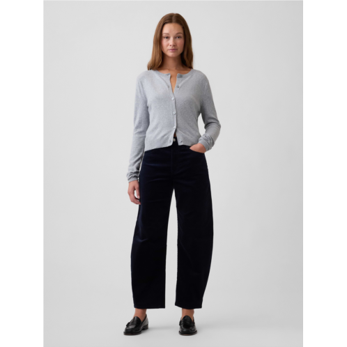Gap High Rise Barrel Corduroy Pants