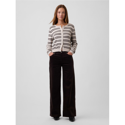 Gap Mid Rise Wide-Leg Corduroy Pants