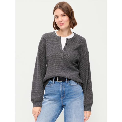 OldNavy Long-Sleeve Crew-Neck Henley T-Shirt