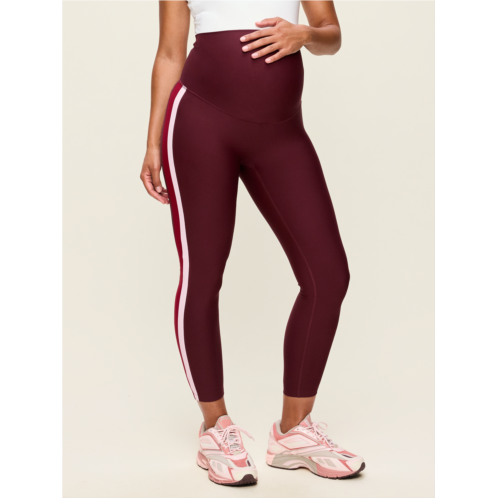 OldNavy Maternity Full-Panel PowerSoft Striped 7/8 Leggings