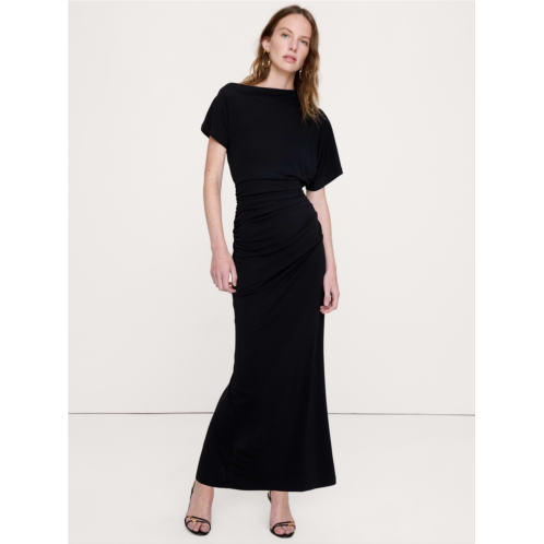 Bananarepublic Matte Jersey Draped Maxi Dress