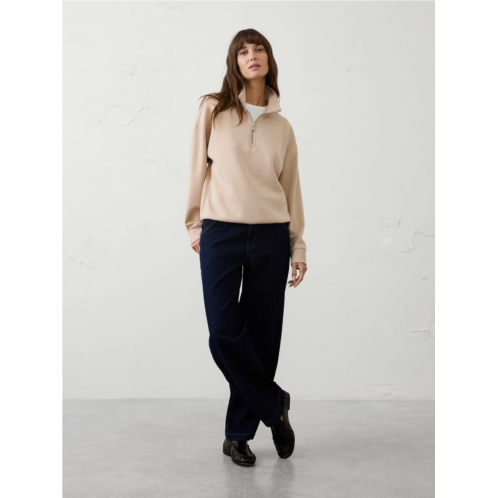 bananarepublic Lightweight Weekender Quarter-Zip Sweatshirt