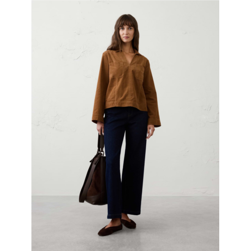 bananarepublic Collared Corduroy Popover Shirt