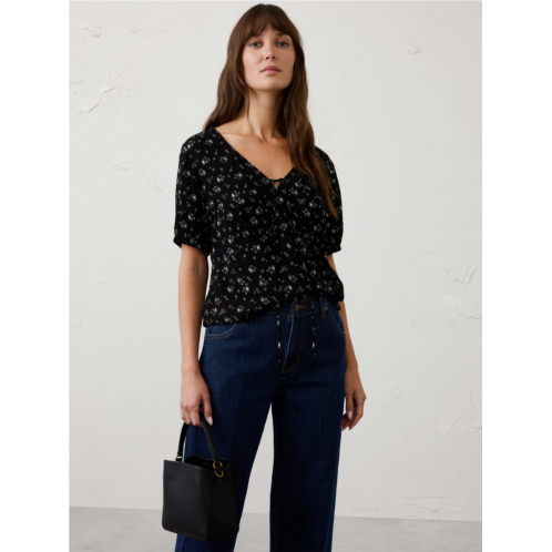 bananarepublic Tie-Front Peplum Top