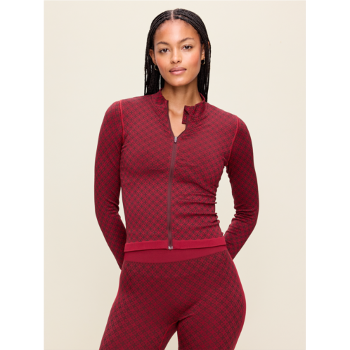OldNavy Seamless Jacquard Full-Zip Jacket