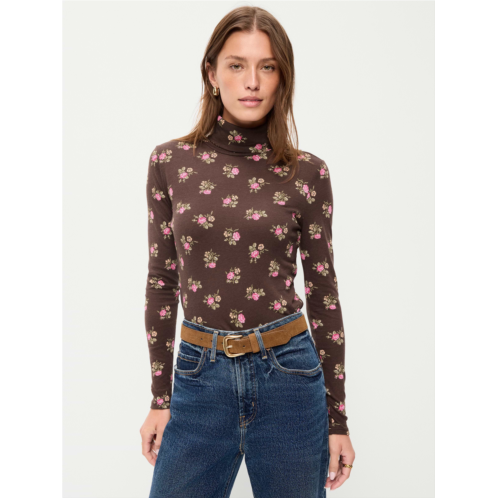 OldNavy Slim-Fit Printed Turtleneck