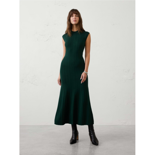 bananarepublic Ribbed Mock-Neck Sweater Maxi Dress