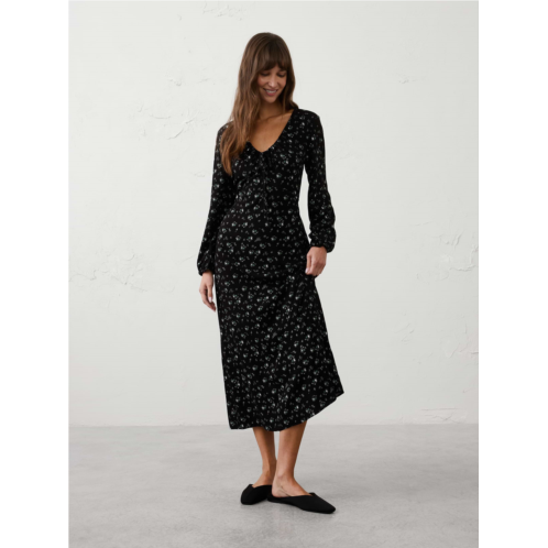 bananarepublic Cinched Scoop-Neck Midi Dress