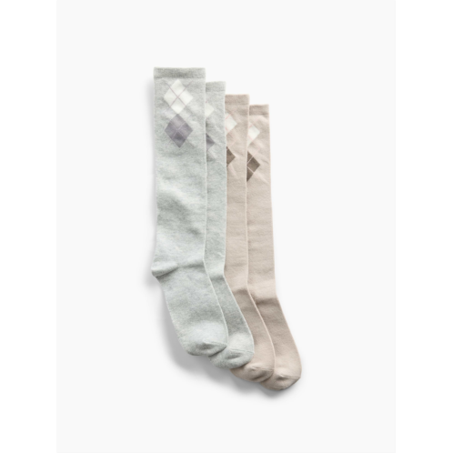 Gap Kids Argyle Knee-High Socks (2-Pack)