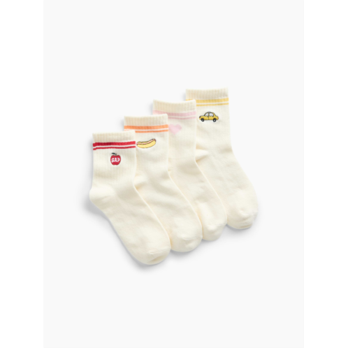 Gap Kids NYC Icon Half-Crew Socks (4-Pack)