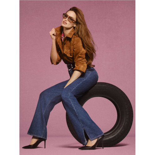 OldNavy Extra High-Waisted Twisted Seam Wide-Leg Jeans