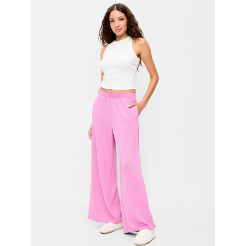 OldNavy High-Waisted Bounce Lite Drapey Wide-Leg Pleated Pants